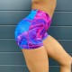 Training short multicolor MARBLE MADNESS for women | VOXY