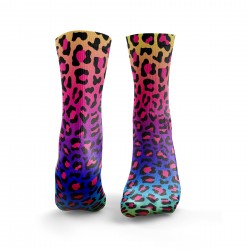 Chaussettes multicolores RAINBOW LEOPARD| HEXXEE SOCKS