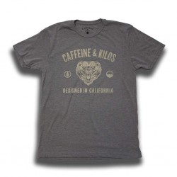 T-shirt grey CALI TEE for men | CAFFEINE AND KILOS