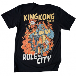 T-Shirt noir KING KONG CREW | BARBELL REGIMENT