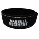 Ceinture de force BARBELL REGIMENT blanche THE SUMMER personnalisable