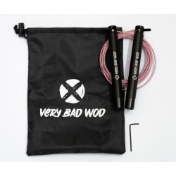 Corde à sauter noire câble rose Speed + | VERY BAD WOD