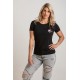 T-Shirt femme noir PUNISHER MACHINE | THUNDERNOISE
