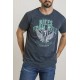 T-Shirt bleu gris BIKES FROM HELL - WINGS | THUNDERNOISE