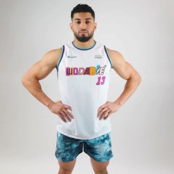 Muscle Tank homme blanc MIAMI TRAINING JERSEY | WODABLE