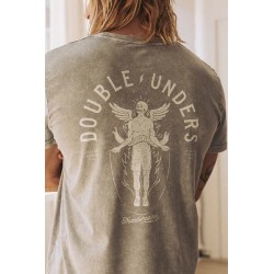 T-Shirt gris DOUBLE UNDERS WIPLASH | THUNDERNOISE