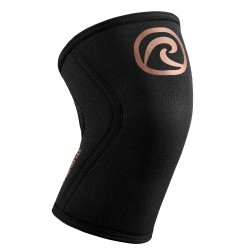 5 mm pair of Knee Sleeves Black - Copper | REHBAND