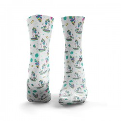 Chaussettes blanches SURFING UNICORNS | HEXXEE SOCKS
