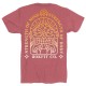 Men's pink T-Shirt STRENGTH OF MIND, STRENGTH OF BODY | ROKFIT