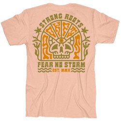 T-Shirt Homme rose STRONG ROOTS FEAR NO STORM | ROKFIT