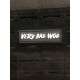 Logo VERY BAD WOD black 3D PVC velcro patch | VERY BAD WOD