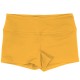 Short ROKFIT Femme taille middle jaune GOLD
