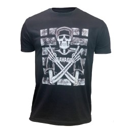 T-Shirt homme noir DEUCE'S | SAVAGE BARBELL