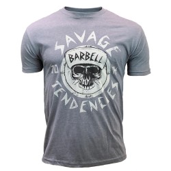 T-Shirt homme gris SAVAGE TENDENCIES | SAVAGE BARBELL