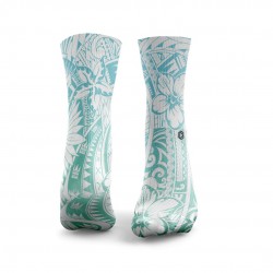 blue green workout POLYNESIAN TATTOO socks | HEXXEE SOCKS