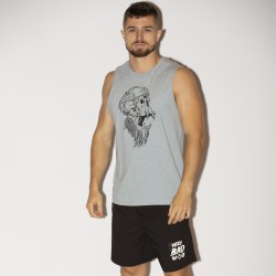 Muscle Tank homme bleu chiné GORILLA OPS| VERY BAD WOD