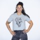 Training crop t shirt vintage blue GORILLA OPS for women | VERY BAD WOD x ALREADY10