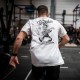 White unisexe T-Shirt THE BUTCHER | BARBELL REGIMENT