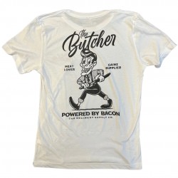 White unisexe T-Shirt THE BUTCHER | BARBELL REGIMENT
