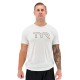 TYR T-Shirt unisexe 939 gris chiné BIG OUTLINE LOGO