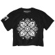 T-shirt femme Crop LOTUS noir | ROKFIT