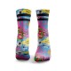 Chaussettes multicolores SHUT UP and SQUAT 2 STRIPES| HEXXEE SOCKS