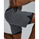 Men's grey short UNBROKEN UNLINED 7" 255 Charcoal Heather BIG LOGO | TYR