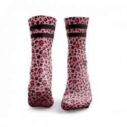 Workout LEOPARD SKULLS pink 2 STRIPES socks – HEXXEE SOCKS