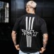 Unisex black oversized T-Shirt TREBLE| ROKFIT
