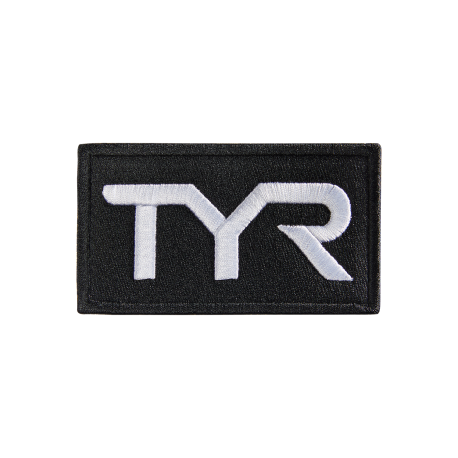 Patch TYR brodé velcro 060 BLACK and WHITE | TYR