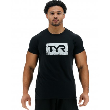 T-Shirt unisexe 060 noir blanc DISTRESSED TYR | TYR