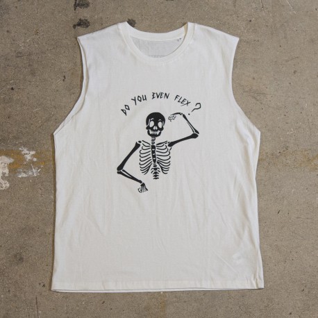 Muscle Tank homme blanc DO YOU EVEN FLEX | VERY BAD WOD
