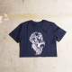 Training crop t shirt navy blue GORILLA OPS for women | VERY BAD WOD