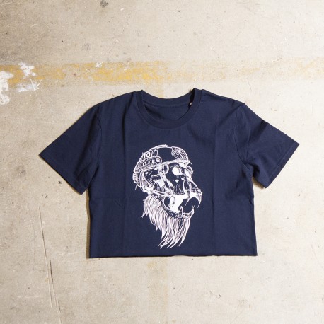 Training crop t shirt navy blue GORILLA OPS for women | VERY BAD WOD