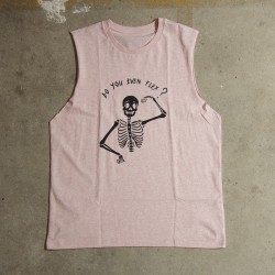 Muscle Tank homme rose chiné DO YOU EVEN FLEX | VERY BAD WOD