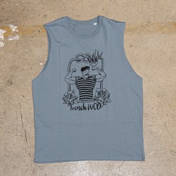 Muscle Tank homme bleu FRENCH WOD | VERY BAD WOD