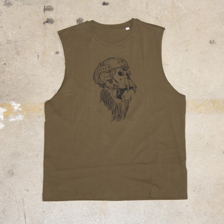 Muscle Tank homme vert kaki GORILLA OPS| VERY BAD WOD