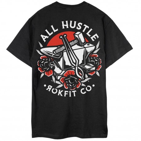 T-Shirt Homme noir ALL HUSTLE | ROKFIT