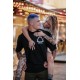 Unisex black oversized T-Shirt STRUGGLE MAKES STRENGTH| ROKFIT