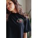 T-shirt femme Crop oversize noir FIERCELY DETERMINED | ROKFIT