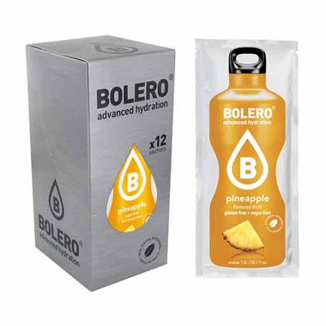 Pack of 12 x Moisturizing sports drink with PINEAPPLE flavor | BOLERO