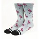 Chaussettes gris clair FLAMINGO | WODABLE
