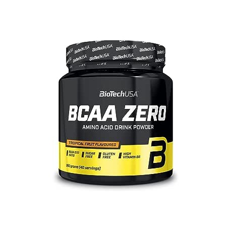 BCAA Zero acides aminés en poudre saveur FRUITS TROPICAUX 360 Gr  |BIOTECHUSA