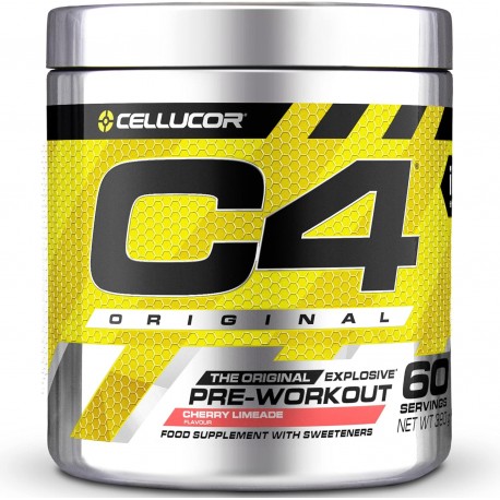 Booster Pre Workout C4 ORIGINAL - 60 doses 390 Gr - CHERRY LIMEADE | CELLUCOR C4