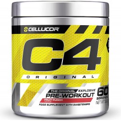 Booster Pre Workout C4 ORIGINAL - 60 doses 390 Gr - FRUIT PUNCH | CELLULOR C4