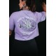 Crop top oversize violet HAND OF DESTINY | VERY BAD WOD