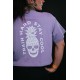 Crop top oversize violet TRAIN HARD STAY COOL | VERY BAD WOD