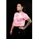 Unisex pink oversized T-Shirt TIE DYE FRENCH WOD | VERY BAD WOD