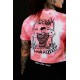 Crop top oversize rose FRENCH WOD | VERY BAD WOD
