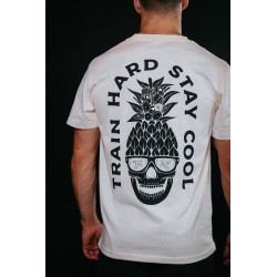 T-Shirt unisexe blanc TRAIN HARD STAY COOL | VERY BAD WOD